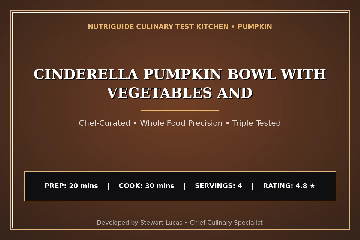 Cinderella Pumpkin Bowl With Vegetables And