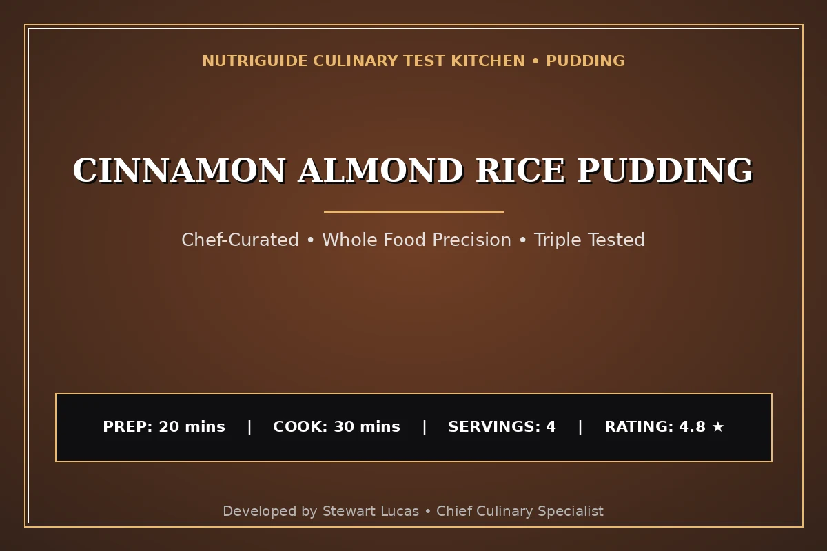 Cinnamon Almond Rice Pudding