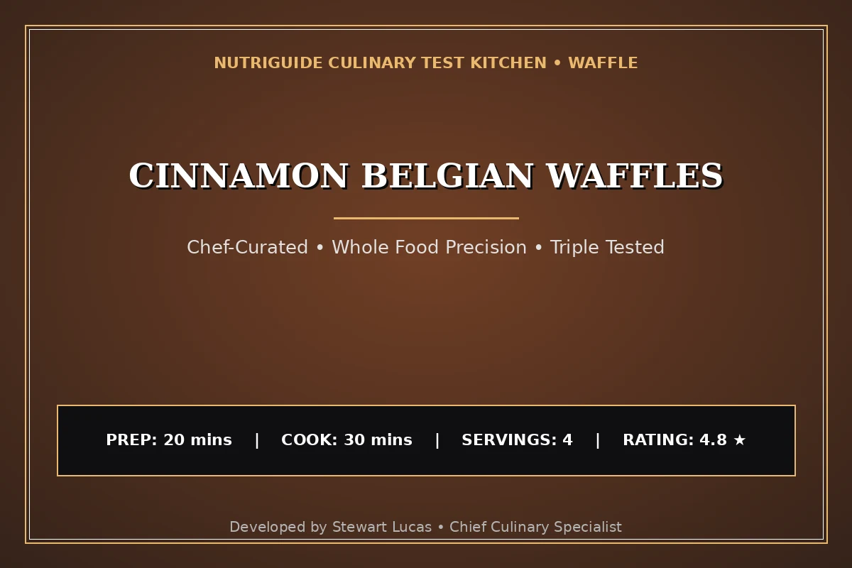 Cinnamon Belgian Waffles