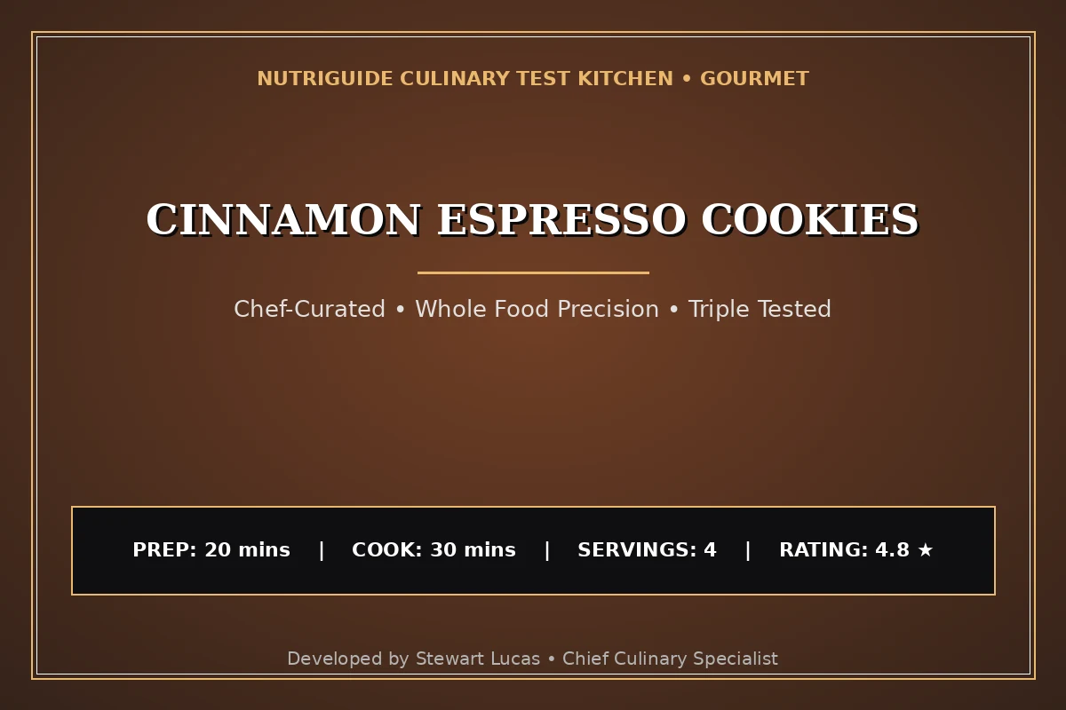 Cinnamon Espresso Cookies
