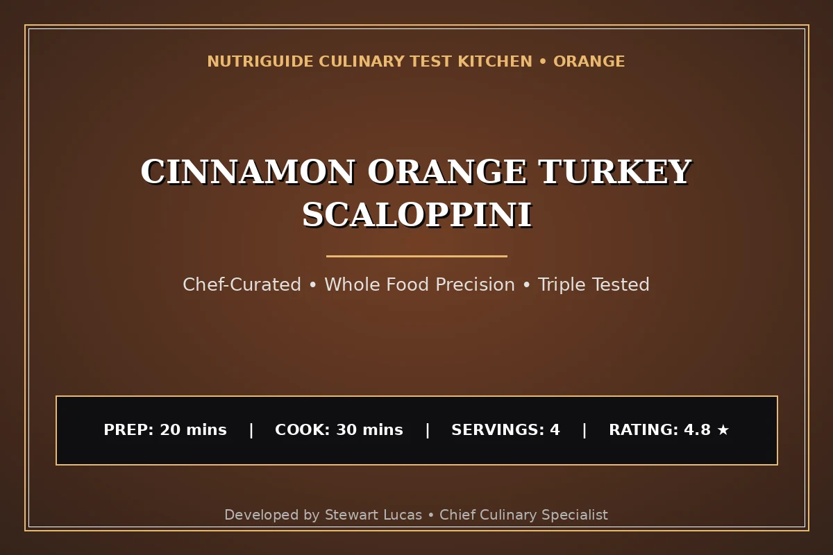 Cinnamon Orange Turkey Scaloppini