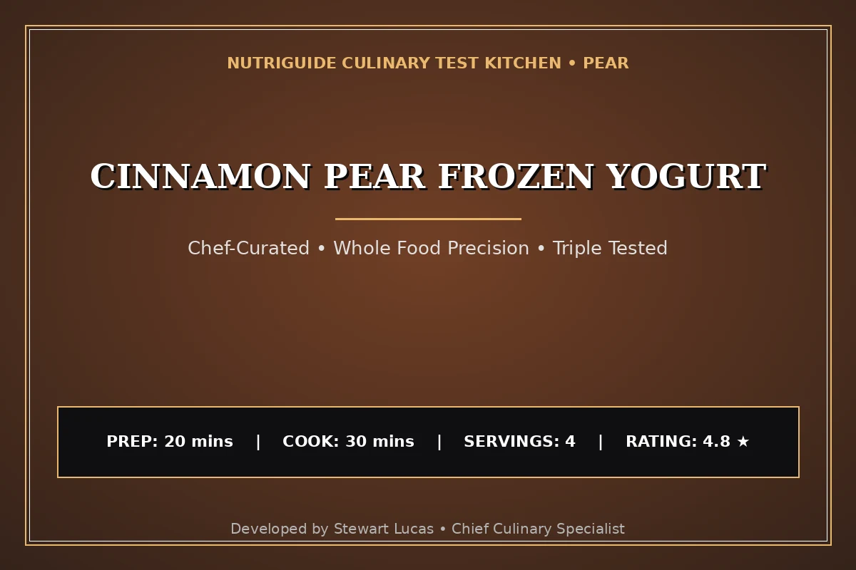 Cinnamon Pear Frozen Yogurt