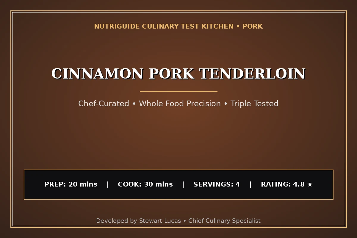 Cinnamon Pork Tenderloin