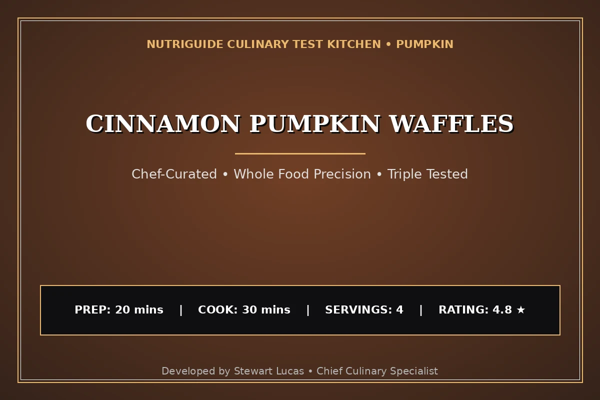 Cinnamon Pumpkin Waffles