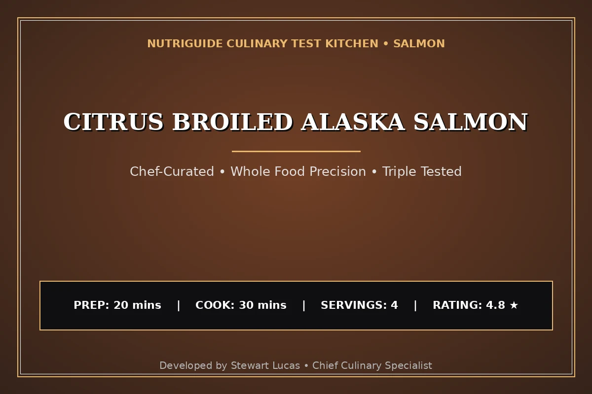 Citrus Broiled Alaska Salmon