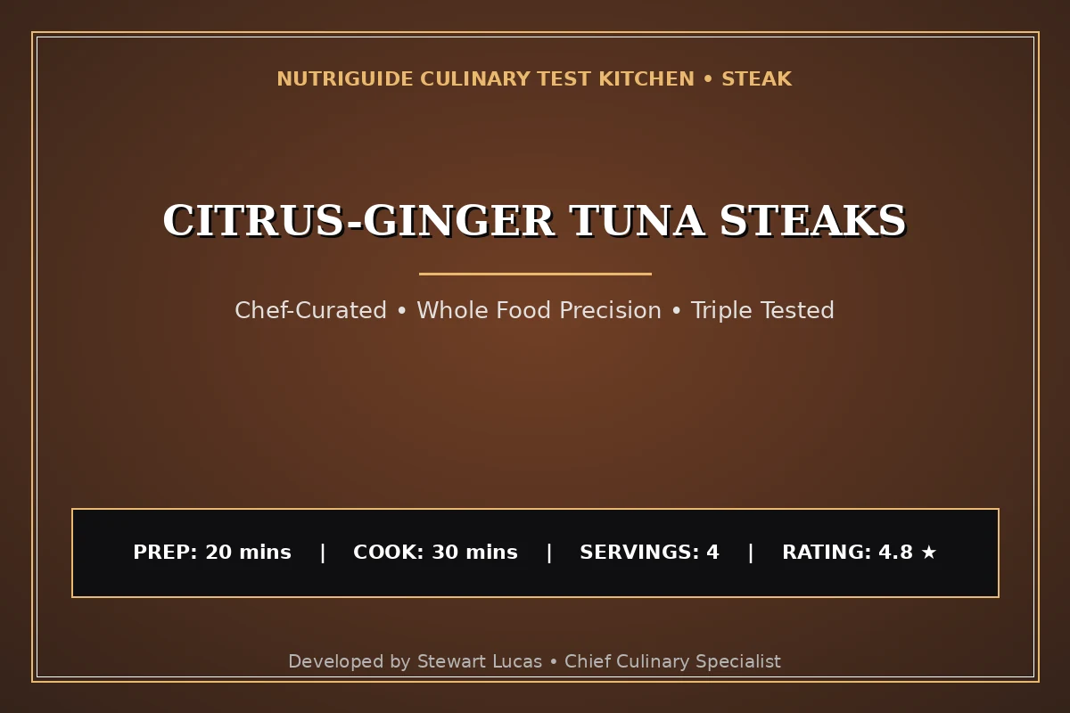 Citrus-Ginger Tuna Steaks