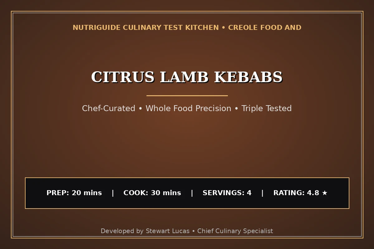 Citrus Lamb Kebabs