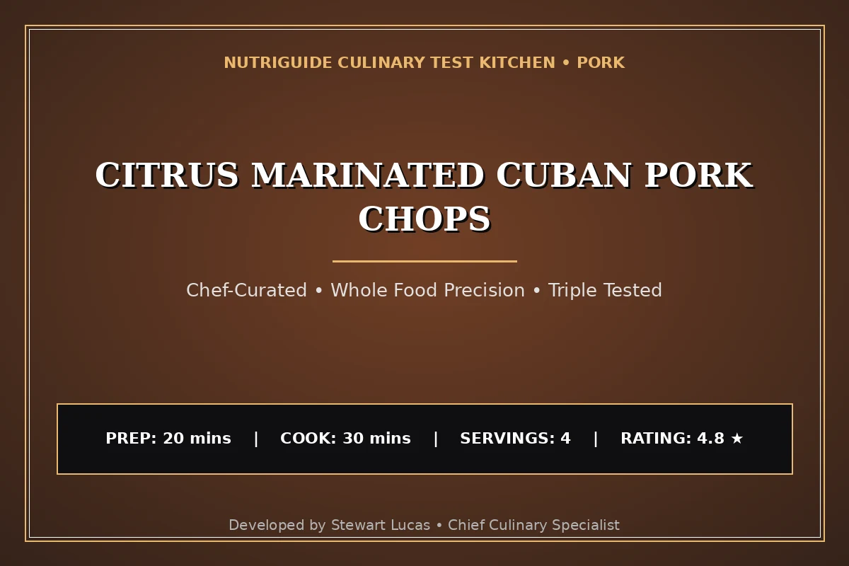 Citrus Marinated Cuban Pork Chops