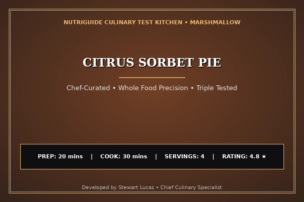 Citrus Sorbet Pie