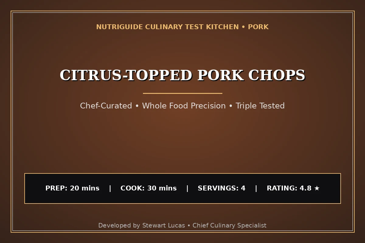 Citrus-Topped Pork Chops