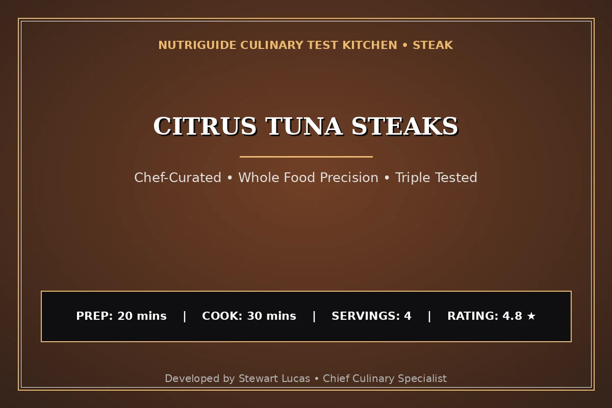 Citrus Tuna Steaks