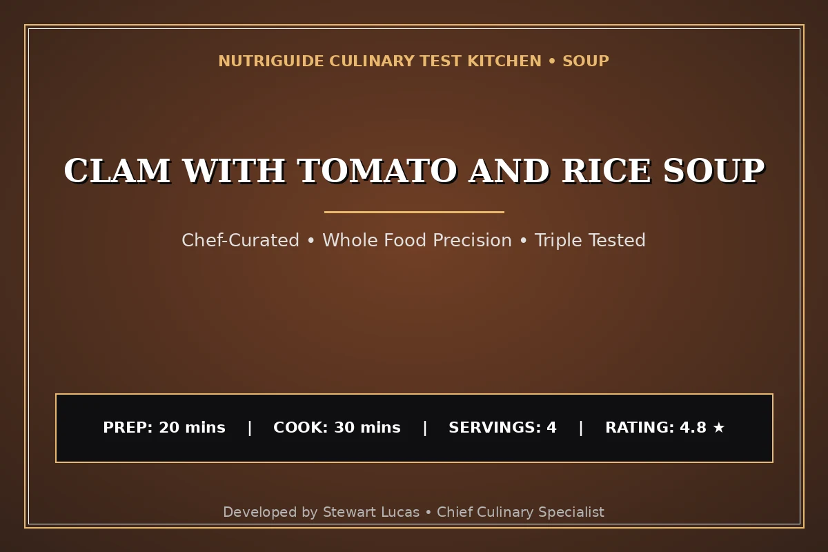 Clam With Tomato And Rice Soup
