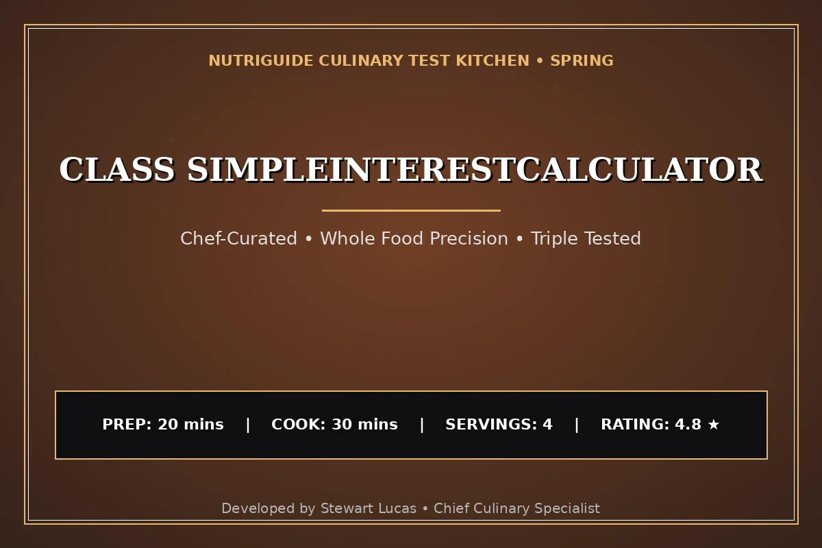 Class Simpleinterestcalculator