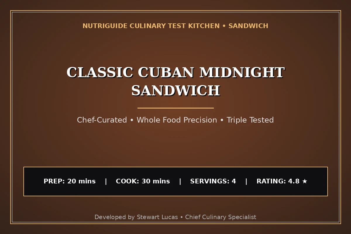 Classic Cuban Midnight Sandwich