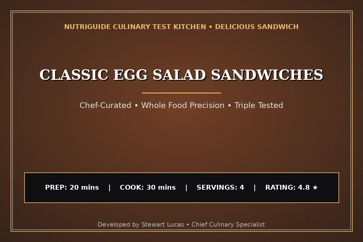 Classic Egg Salad Sandwiches