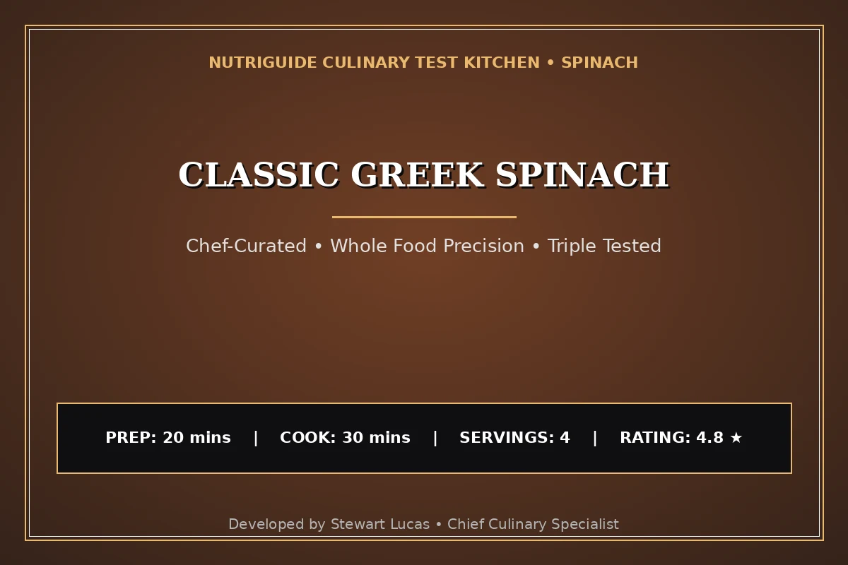 Classic Greek Spinach