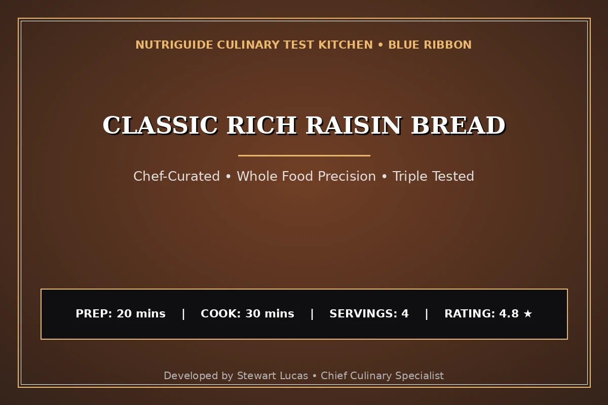 Classic Rich Raisin Bread