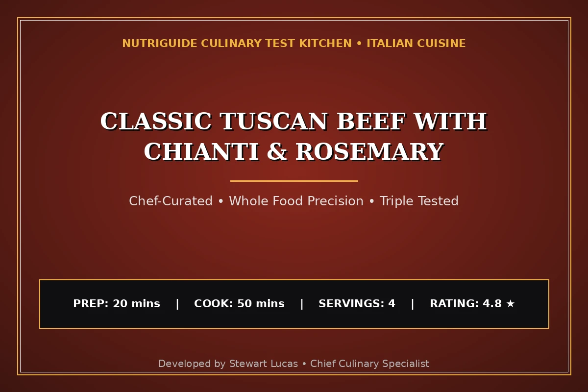 Classic Tuscan Beef with Chianti & Rosemary