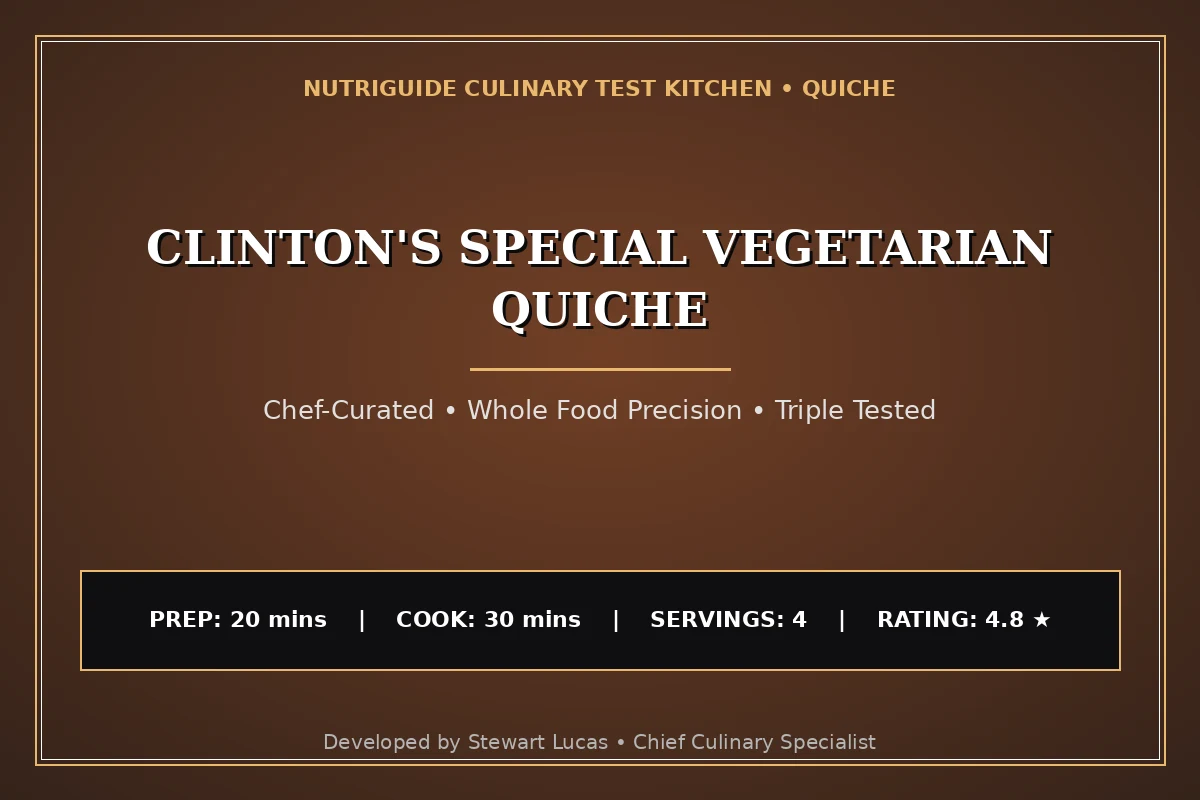 Clinton'S Special Vegetarian Quiche