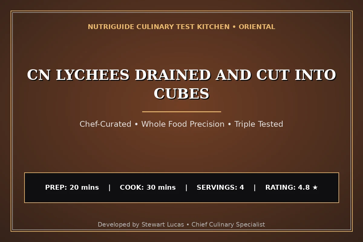 Cn Lychees Drained And Cut Into Cubes