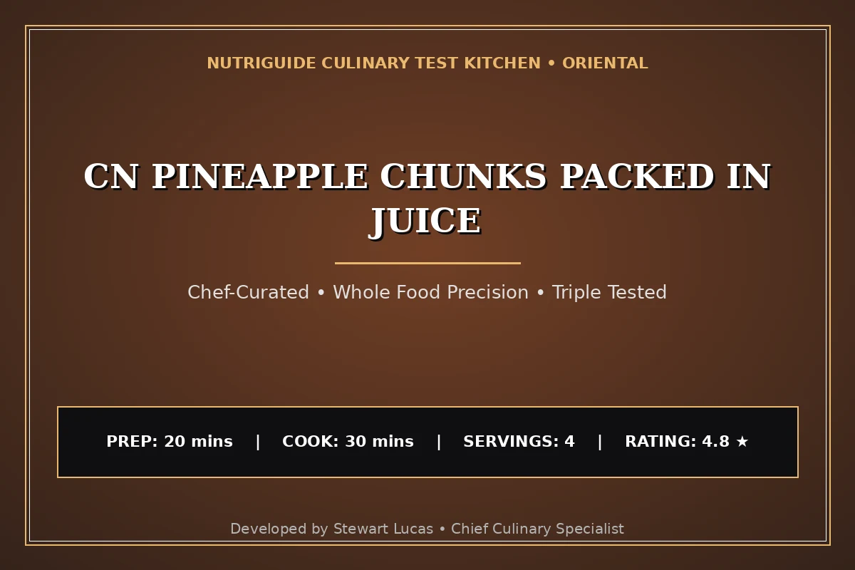 Cn Pineapple Chunks Packed In Juice