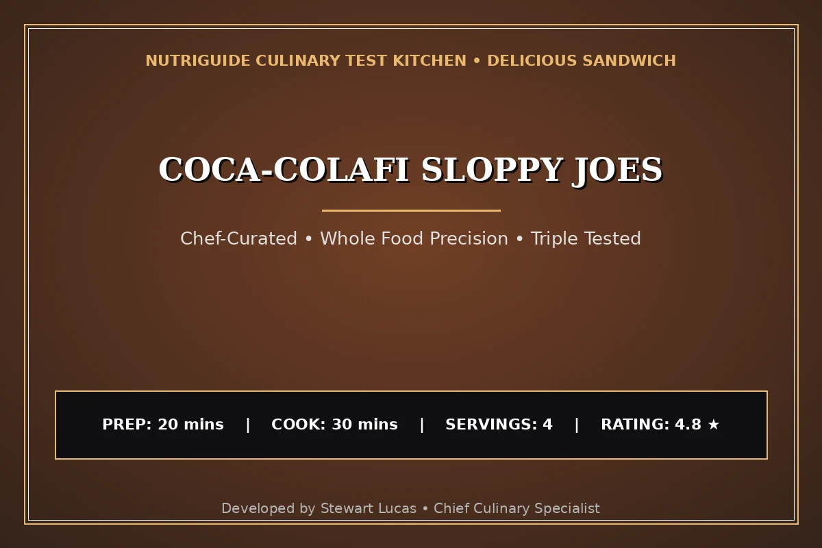 Coca-Colaﬁ Sloppy Joes