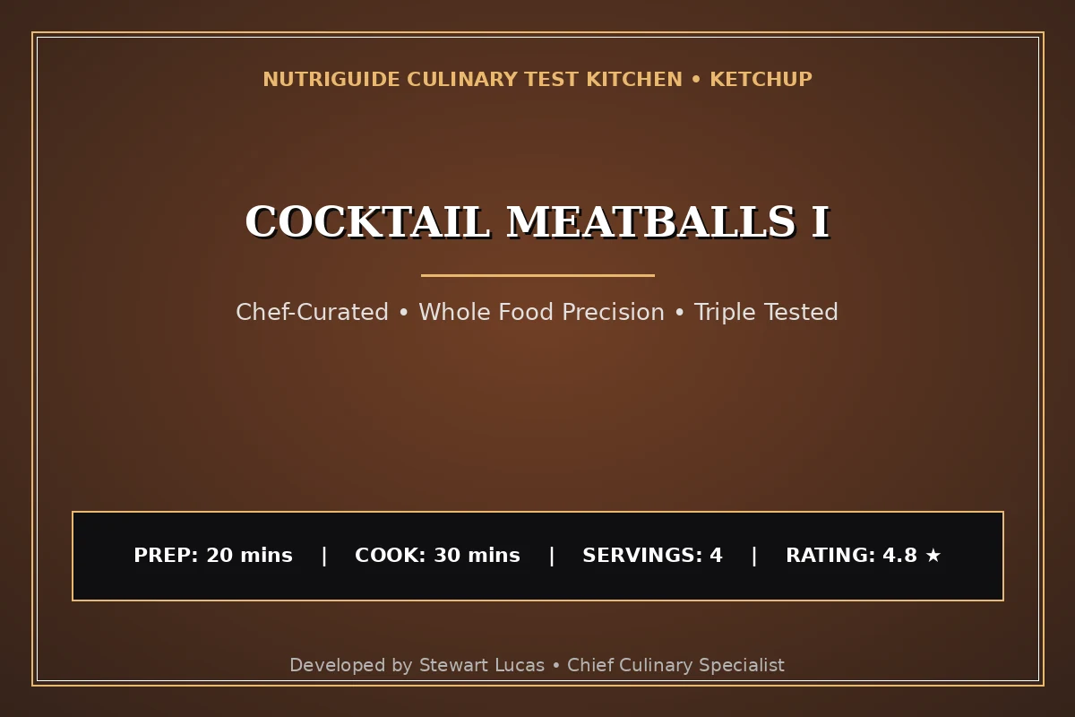 Cocktail Meatballs I