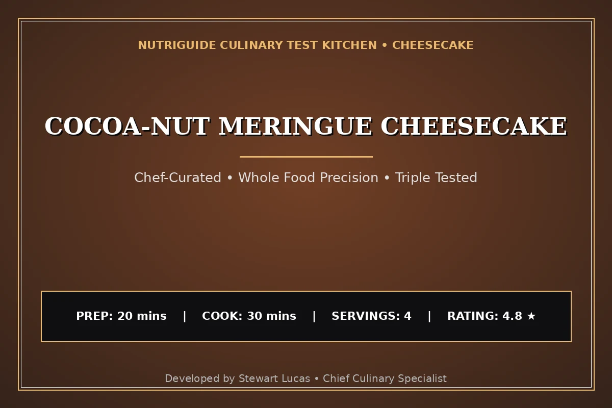 Cocoa-Nut Meringue Cheesecake