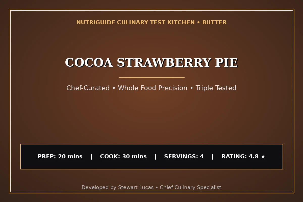 Cocoa Strawberry Pie