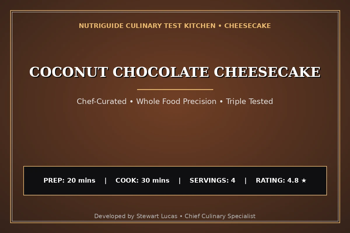 Coconut Chocolate Cheesecake