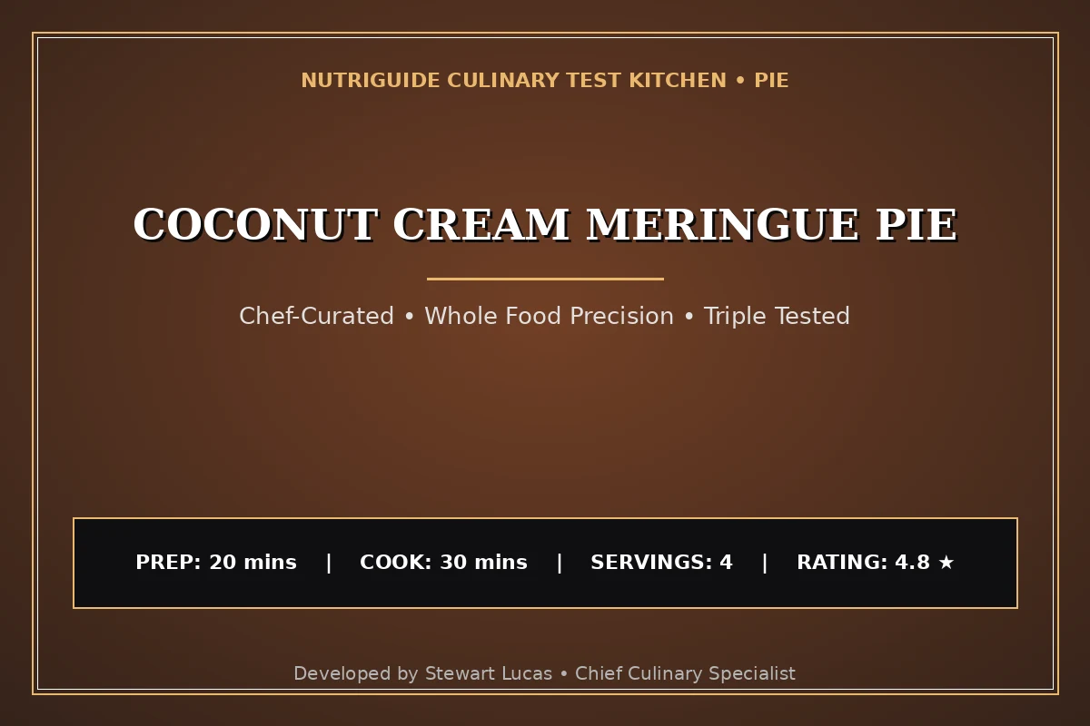 Coconut Cream Meringue Pie
