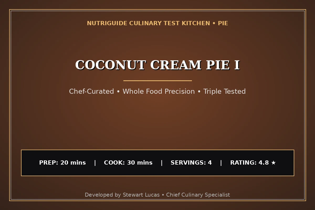 Coconut Cream Pie I