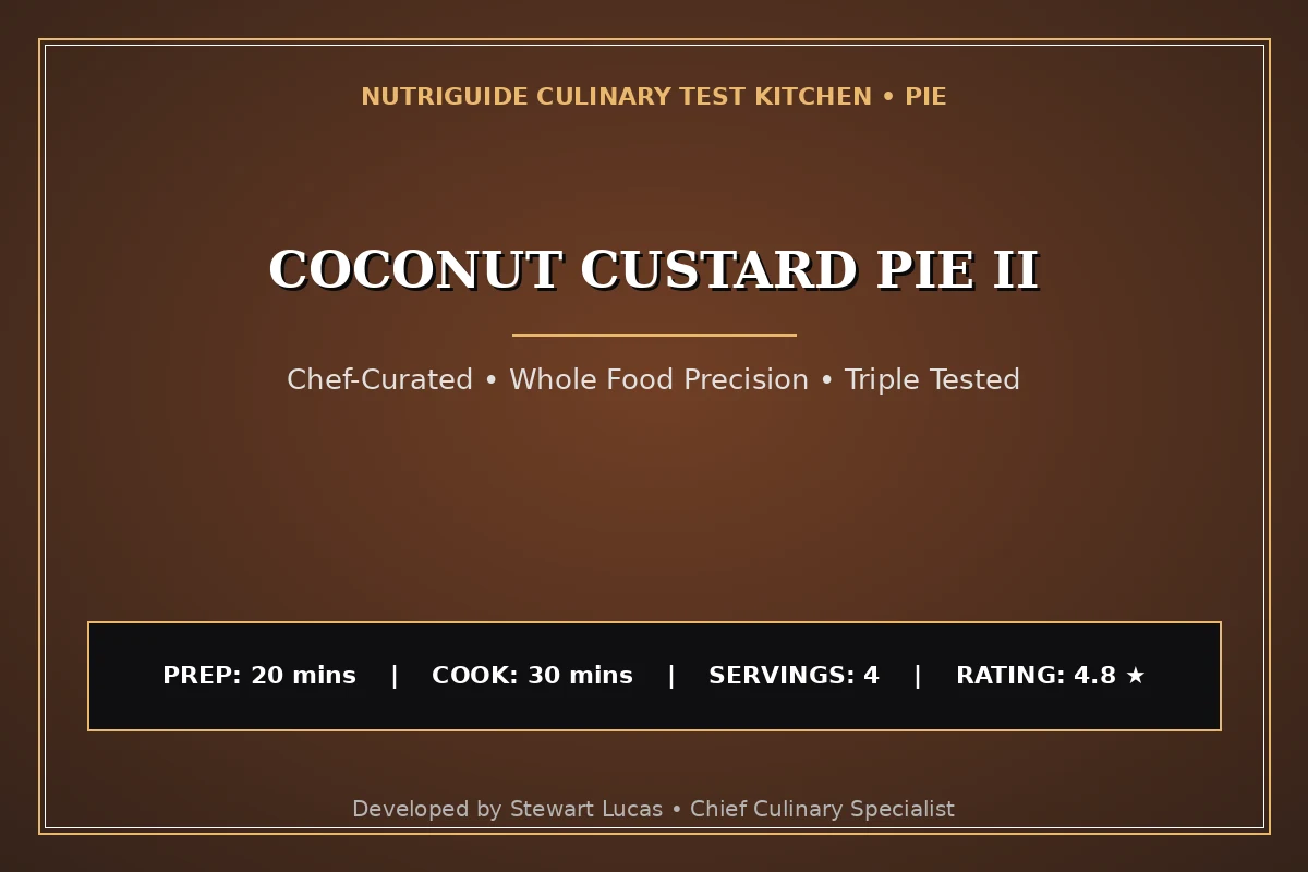 Coconut Custard Pie Ii