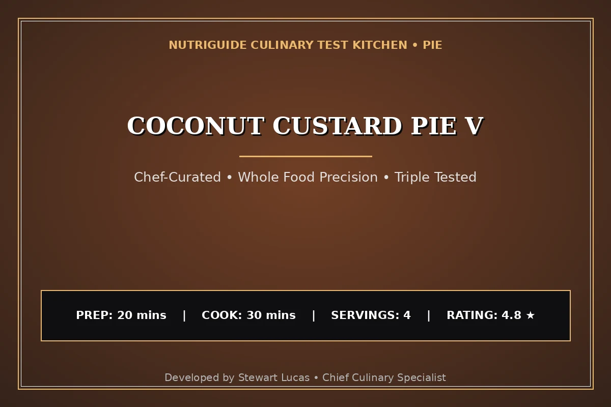 Coconut Custard Pie V