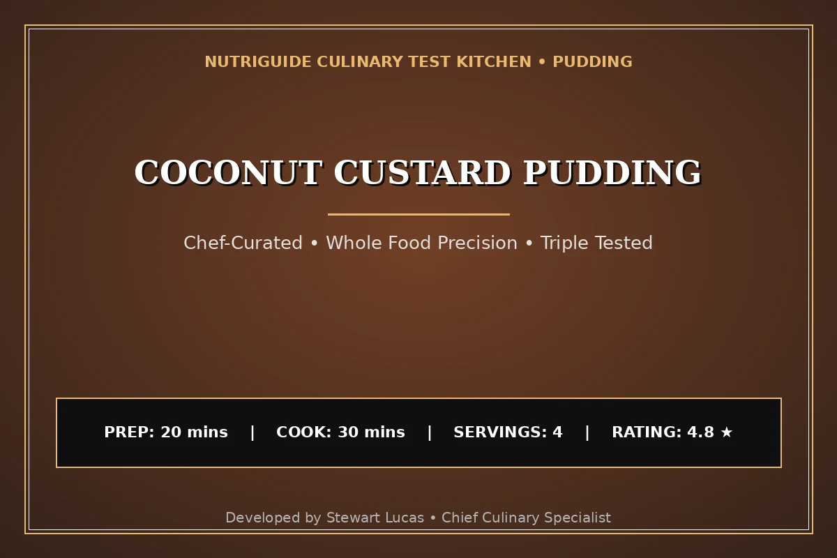 Coconut Custard Pudding