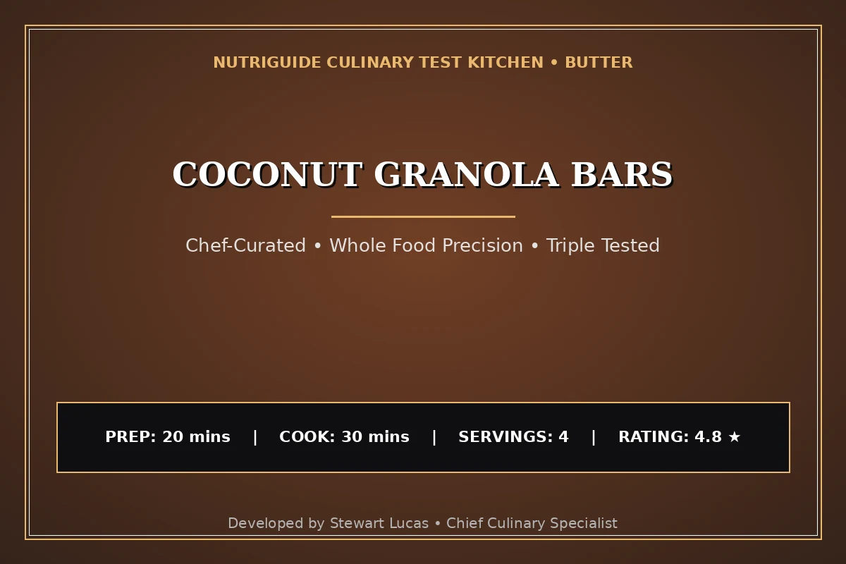 Coconut Granola Bars