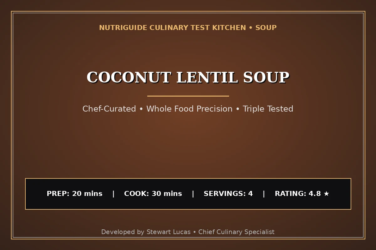Coconut Lentil Soup