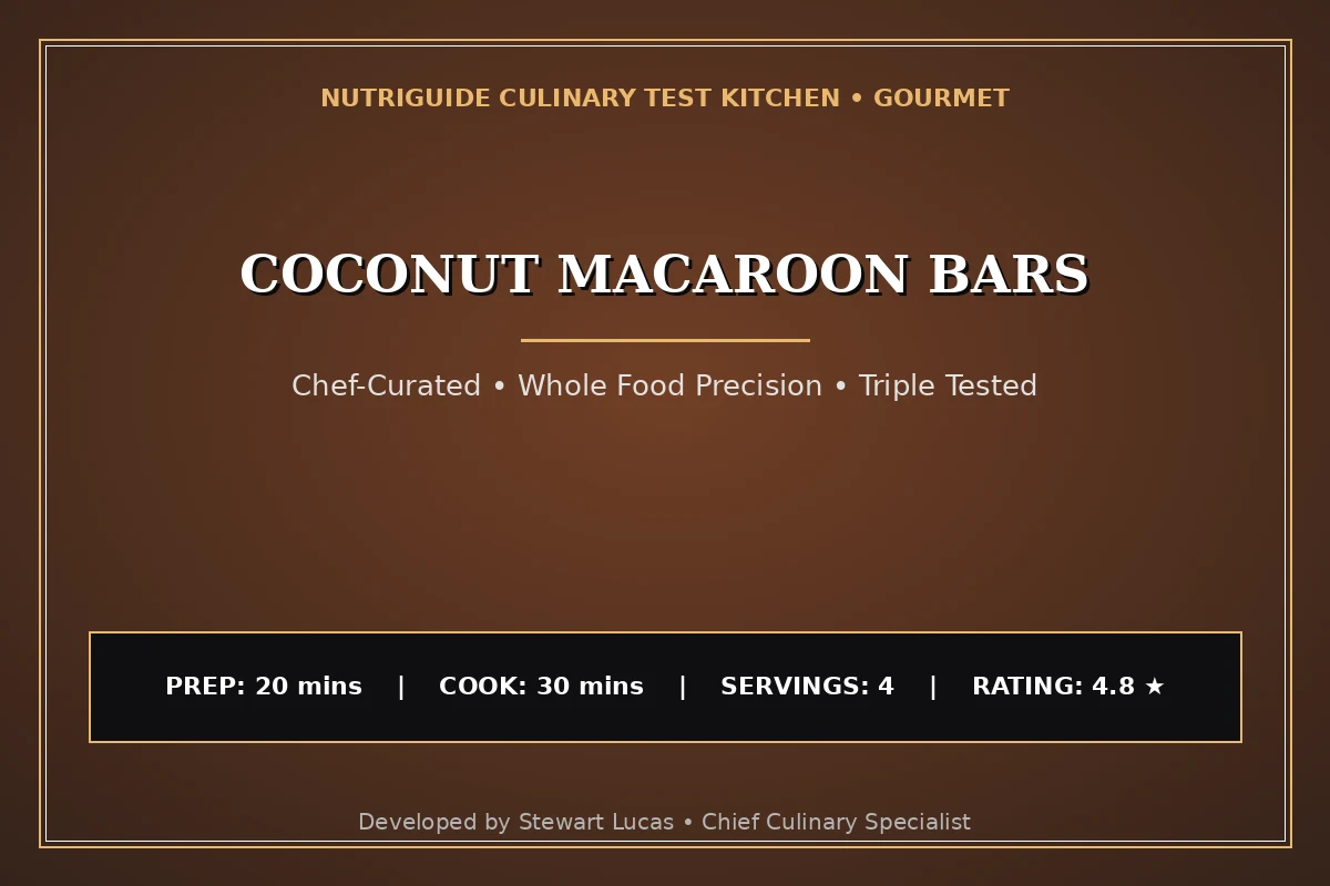 Coconut Macaroon Bars