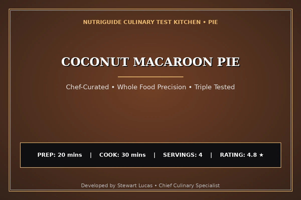 Coconut Macaroon Pie