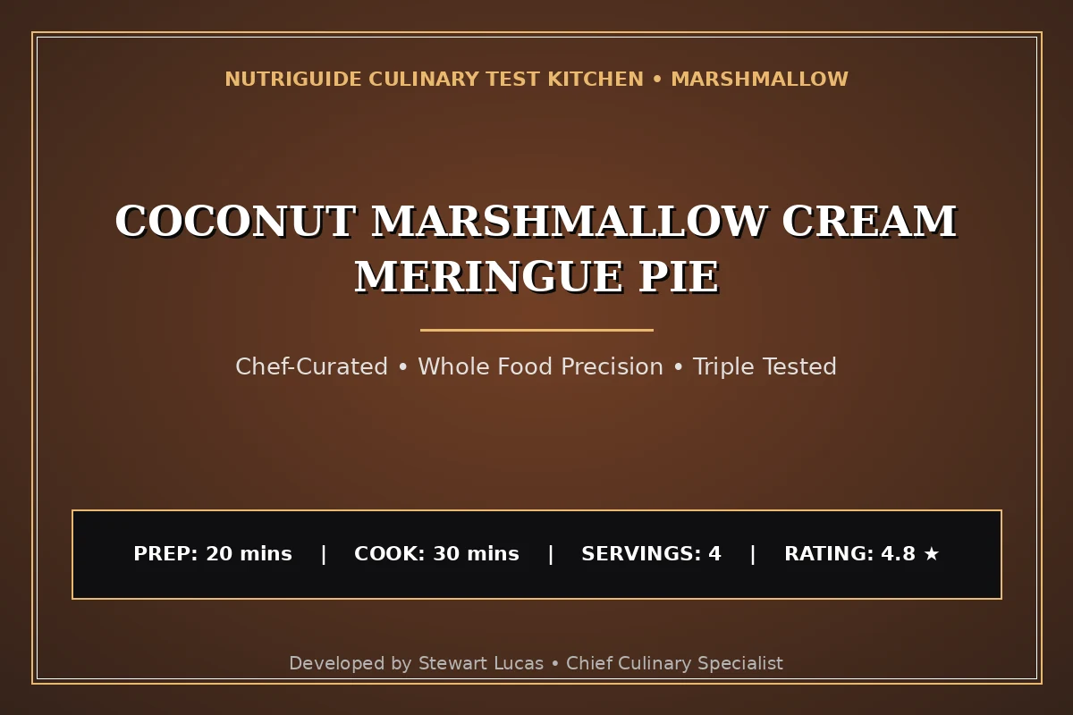 Coconut Marshmallow Cream Meringue Pie