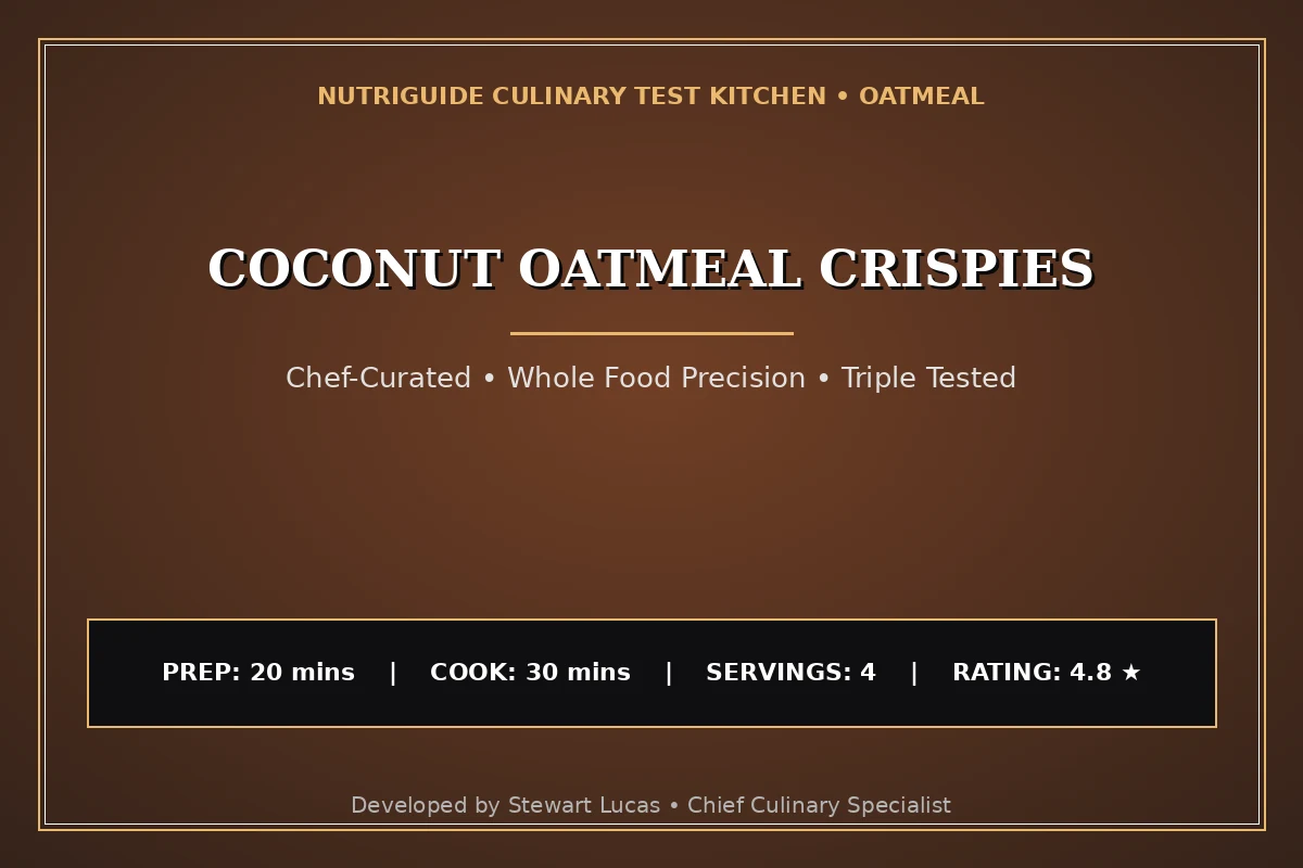 Coconut Oatmeal Crispies