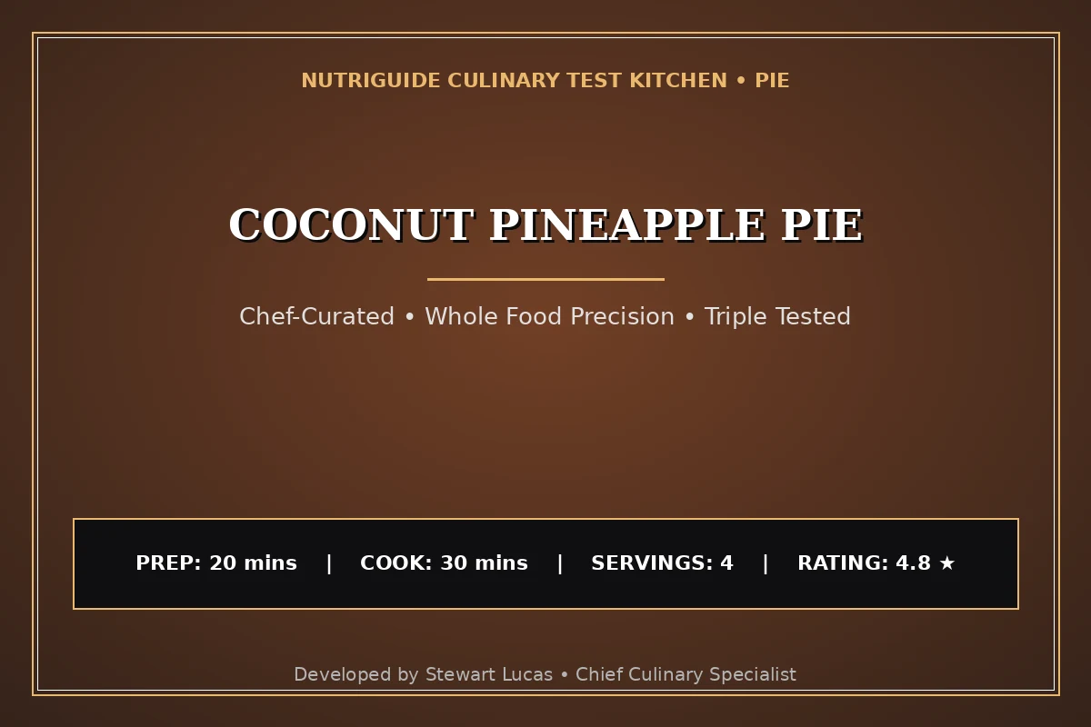 Coconut Pineapple Pie