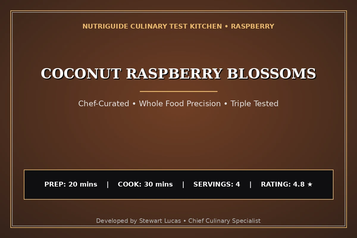 Coconut Raspberry Blossoms