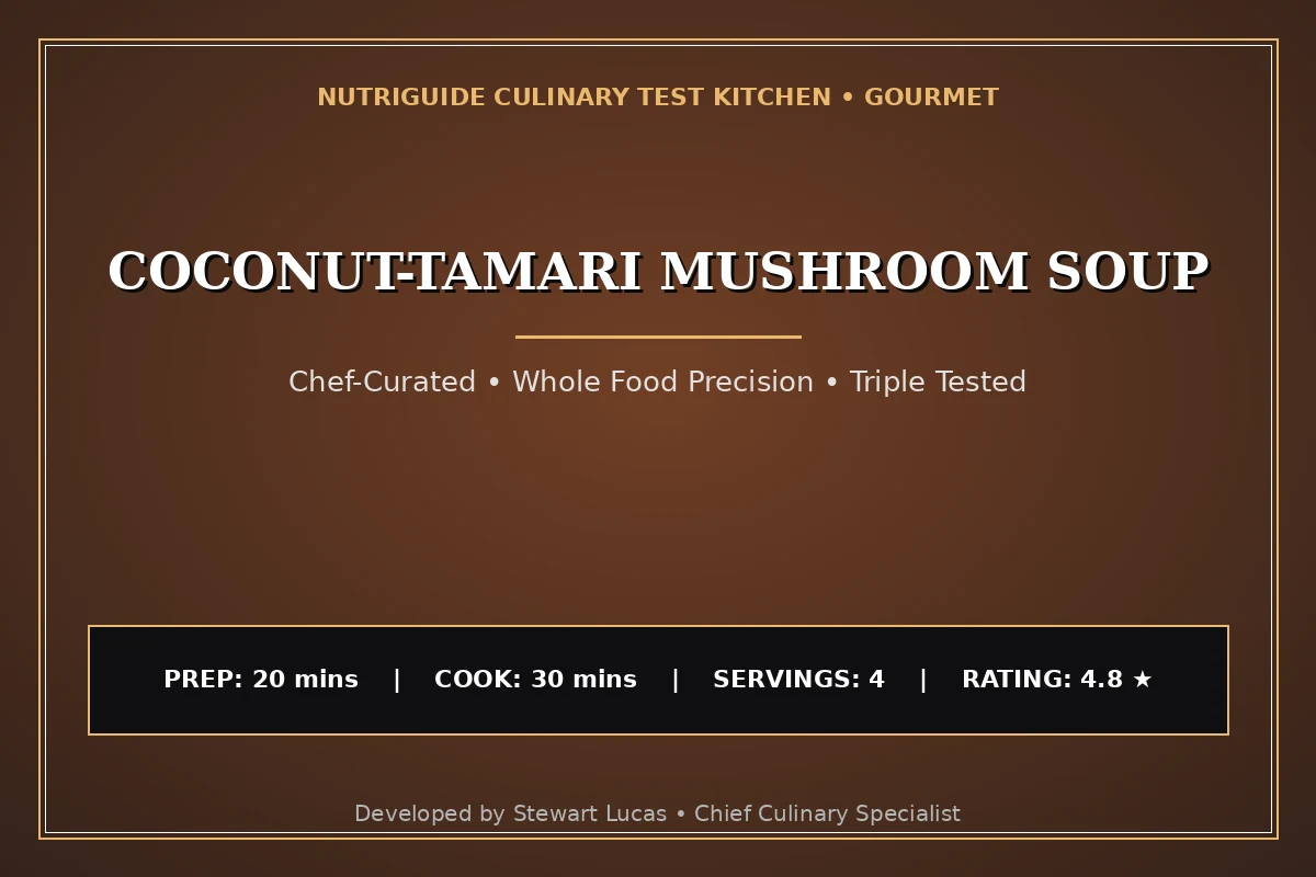 Coconut-Tamari Mushroom Soup
