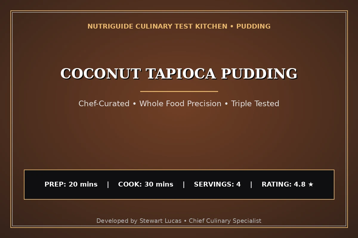 Coconut Tapioca Pudding