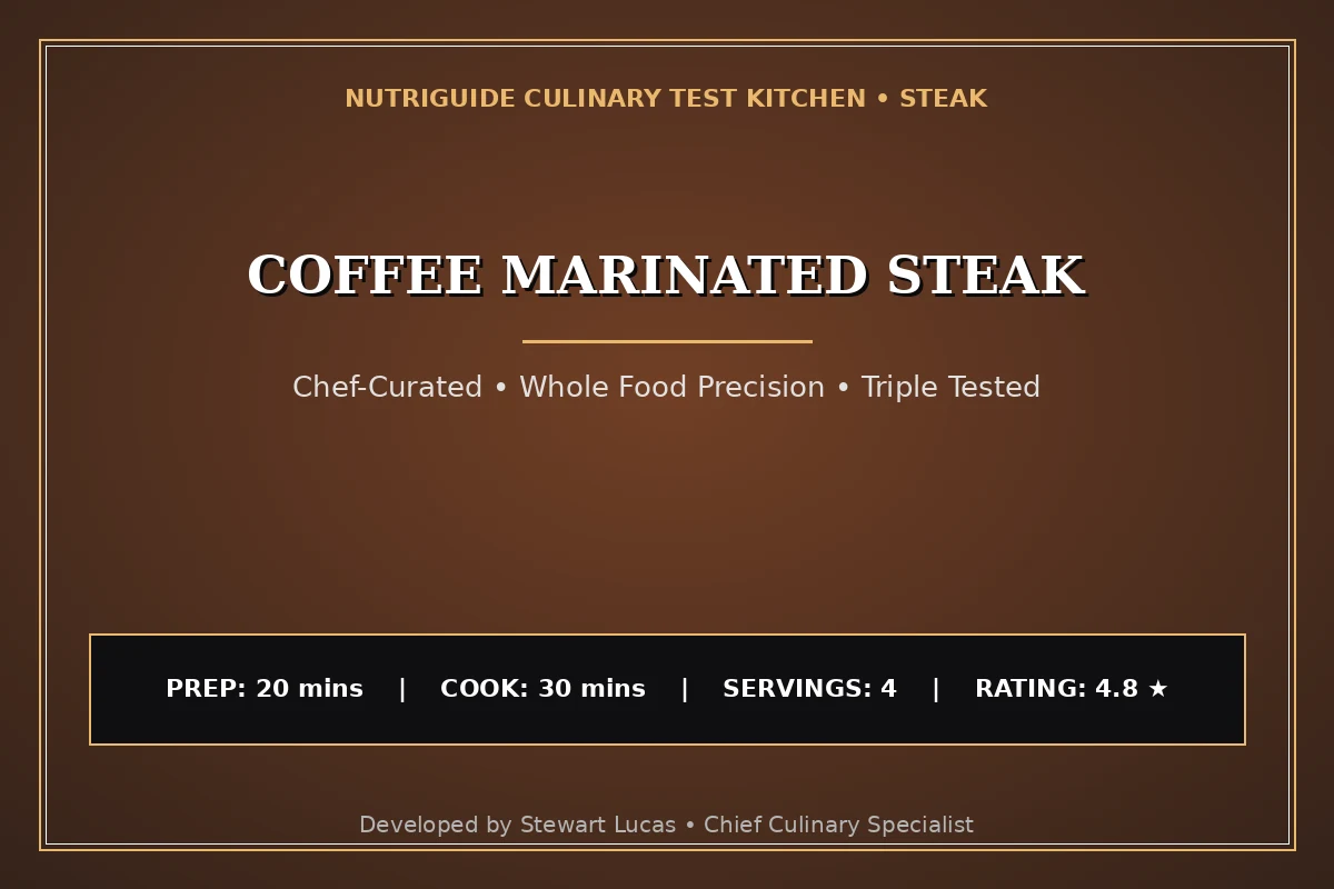 Coffee Marinated Steak