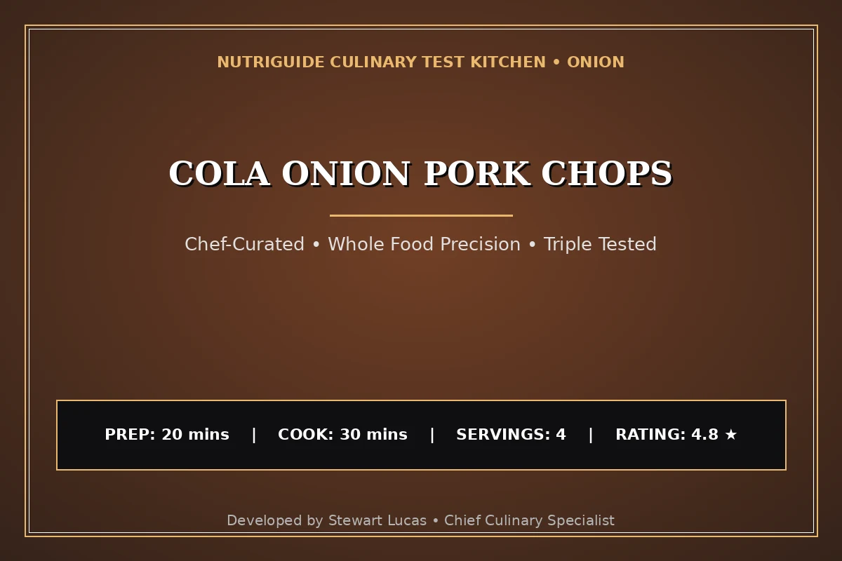 Cola Onion Pork Chops