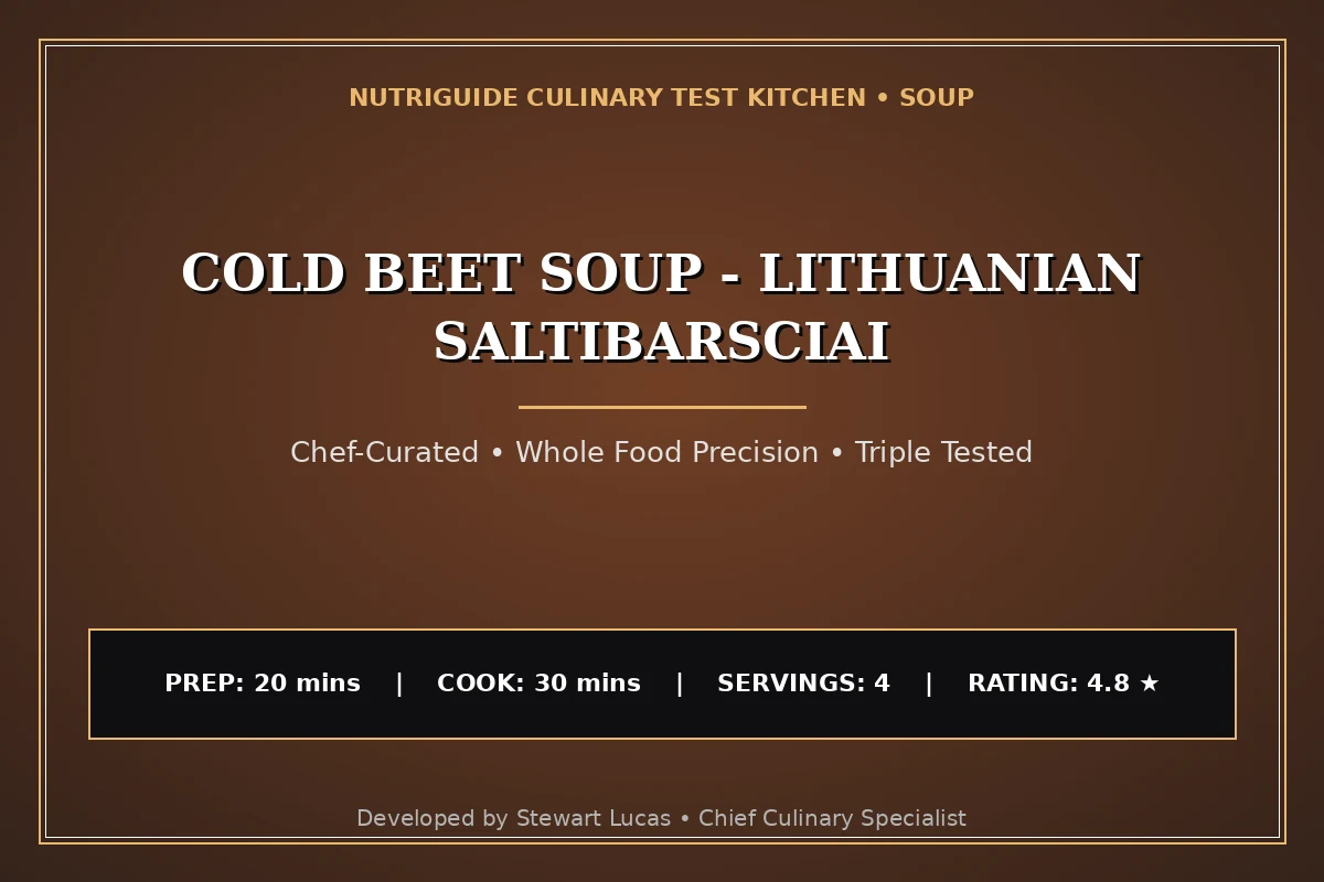 Cold Beet Soup - Lithuanian Saltibarsciai