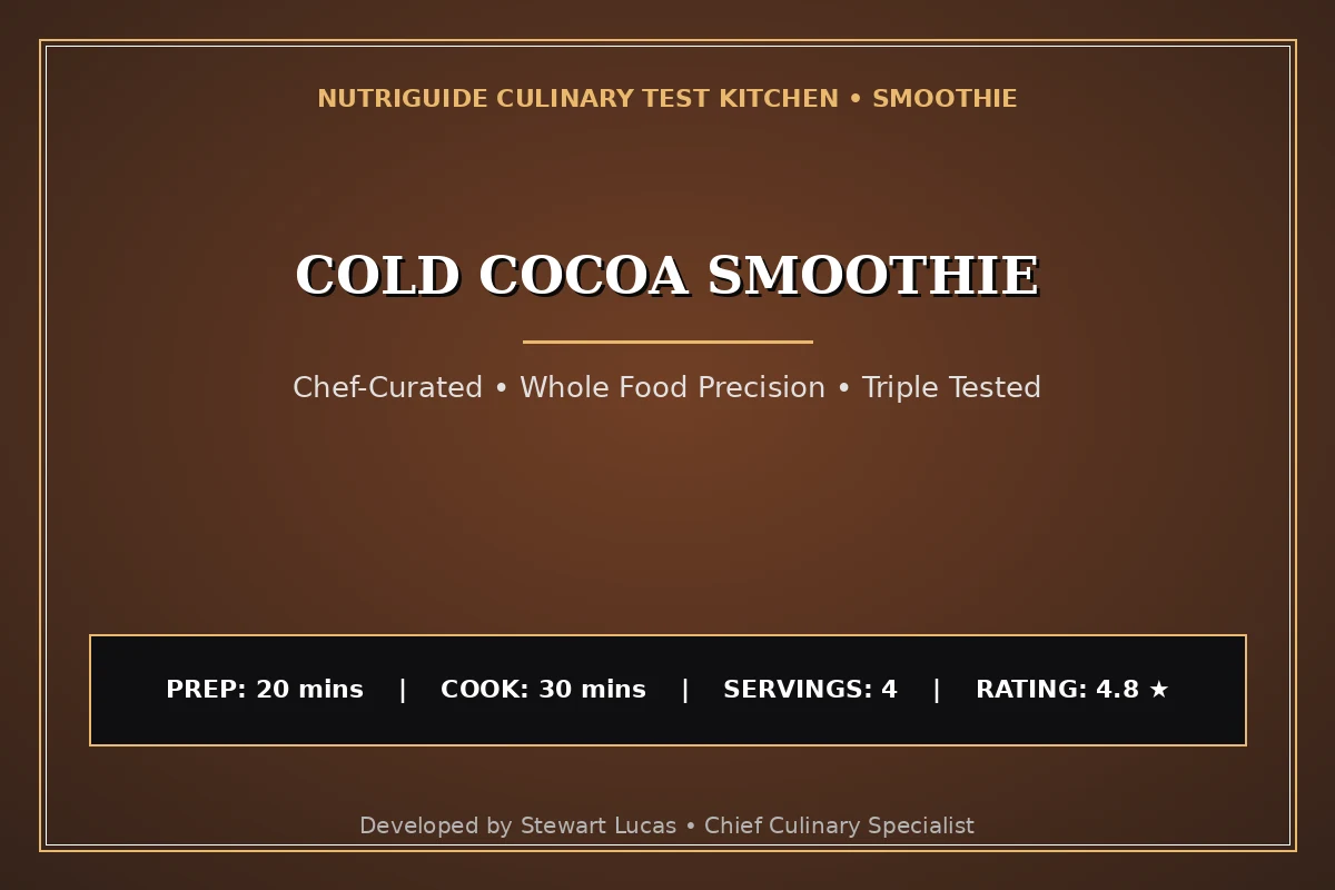 Cold Cocoa Smoothie