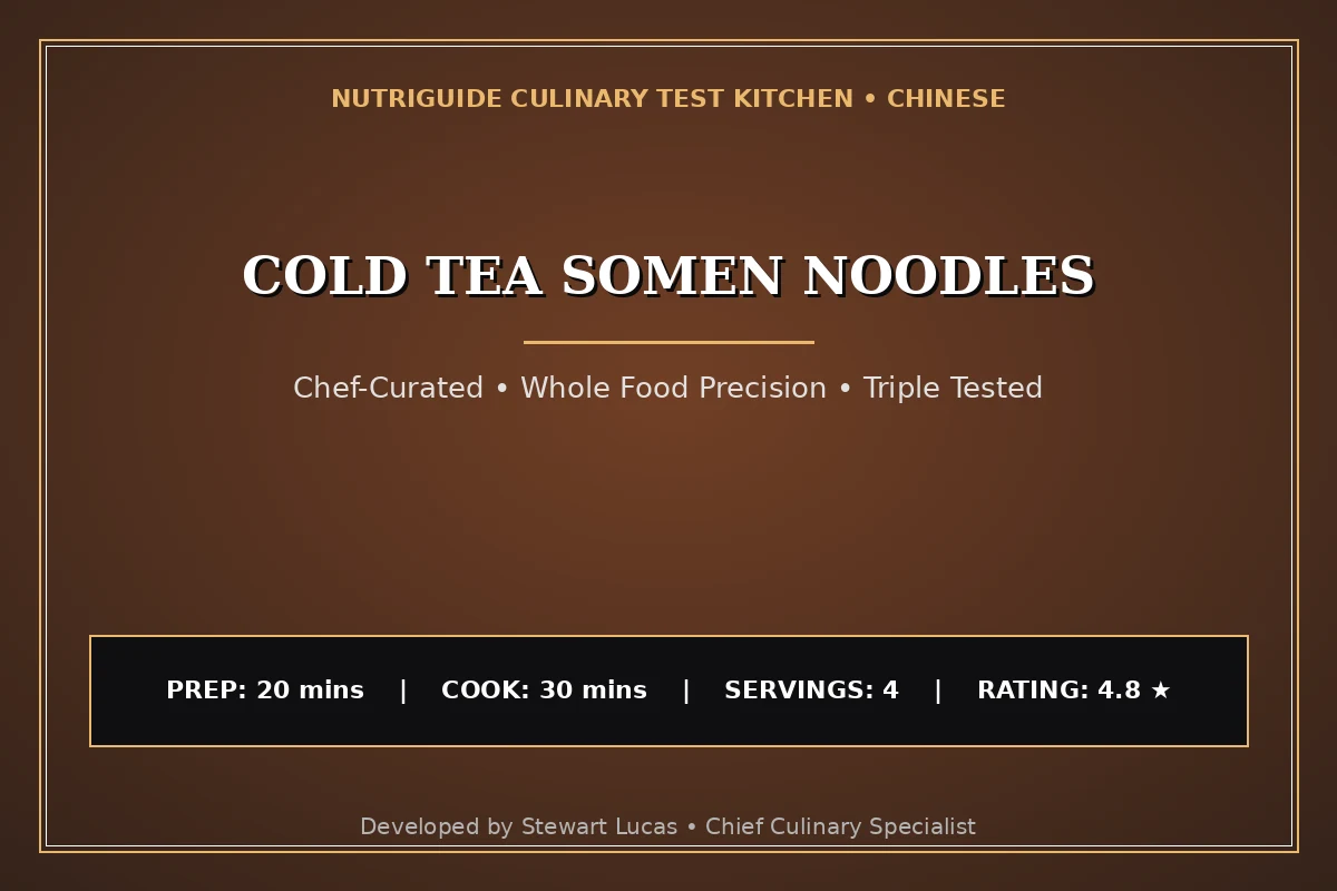 Cold Tea Somen Noodles